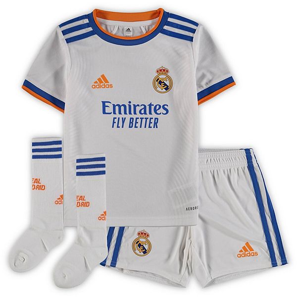 Encommium Voorouder systeem Toddler adidas White Real Madrid 2021/22 Home Replica Kit