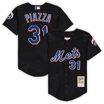 Preschool & Toddler Mitchell & Ness Mike Piazza Black New York Mets Cooperstown Collection Mesh Jersey