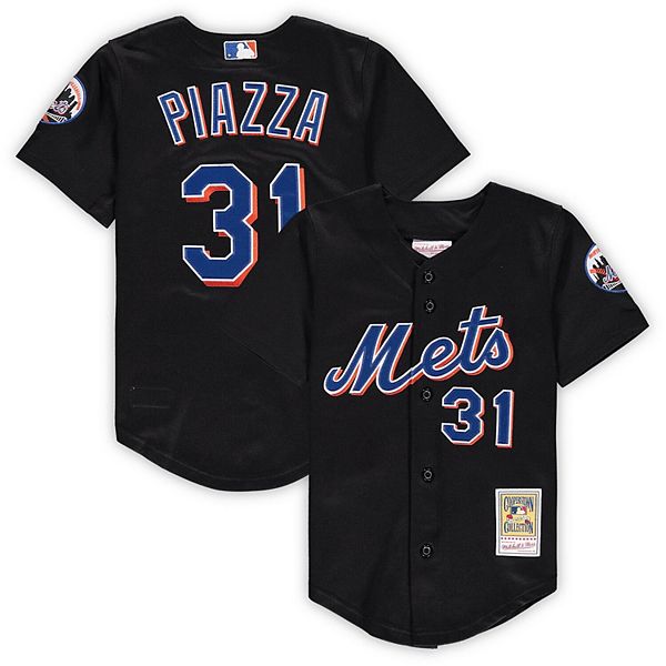 Youth Mitchell & Ness Mike Piazza Black New York Mets Cooperstown