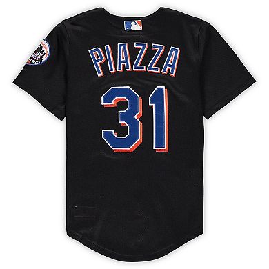 Preschool & Toddler Mitchell & Ness Mike Piazza Black New York Mets Cooperstown Collection Mesh Jersey
