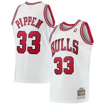 Men's Mitchell & Ness Scottie Pippen White Chicago Bulls Hardwood Classics 1997-98 Swingman Jersey
