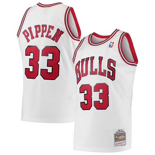 Men's Mitchell & Ness Red Chicago Bulls Hardwood Classics