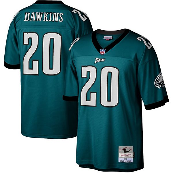 Men's Mitchell & Ness Brian Dawkins Midnight Green Philadelphia Eagles 1996  Legacy Replica Jersey