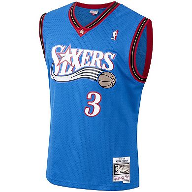 Men's Mitchell & Ness Allen Iverson Royal Philadelphia 76ers Hardwood Classics Swingman Jersey