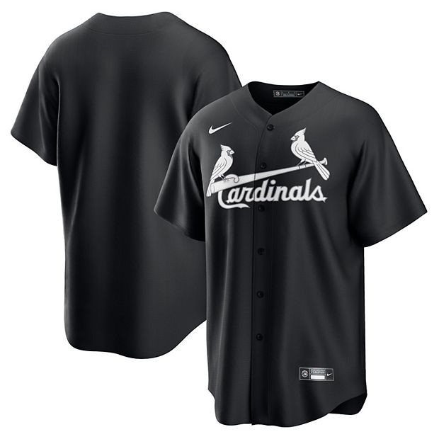 Men's Nike Black/White St. Louis Cardinals Official Replica Jersey