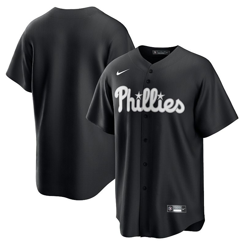 Men's Nike Black Philadelphia Phillies Lights Out Replica Jersey,