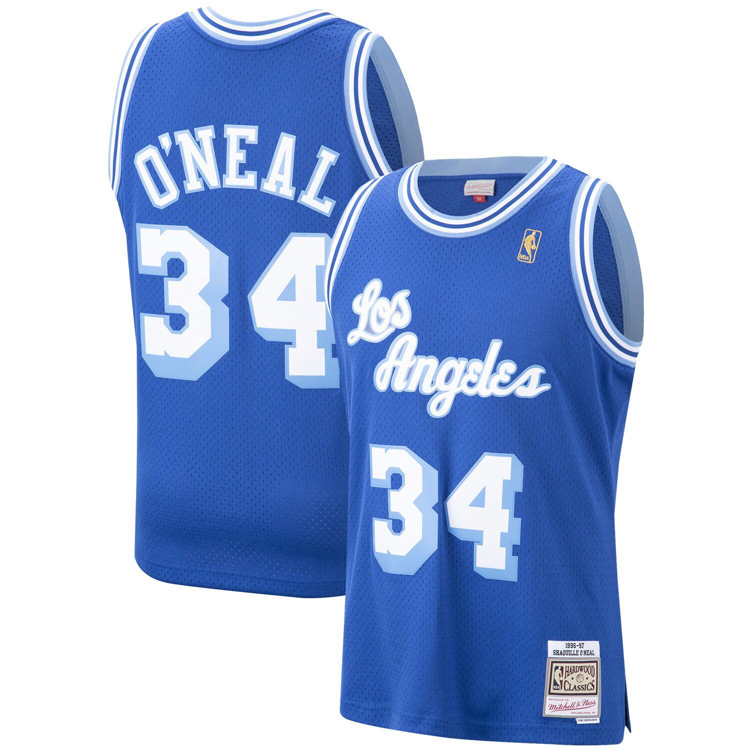 Men's Mitchell & Ness Shaquille O'Neal Black Orlando Magic 1996-97 Hardwood  Classics NBA 75th Anniversary Diamond Swingman Jersey