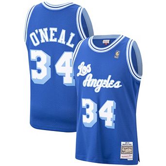 Men's Mitchell & Ness Shaquille O'Neal Royal Los Angeles Lakers Hardwood Classics 1996-97 Swingman Jersey