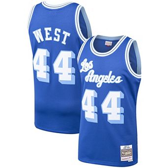 Men's Mitchell & Ness Jerry West Royal Los Angeles Lakers Hardwood Classics 1960-61 Swingman Jersey