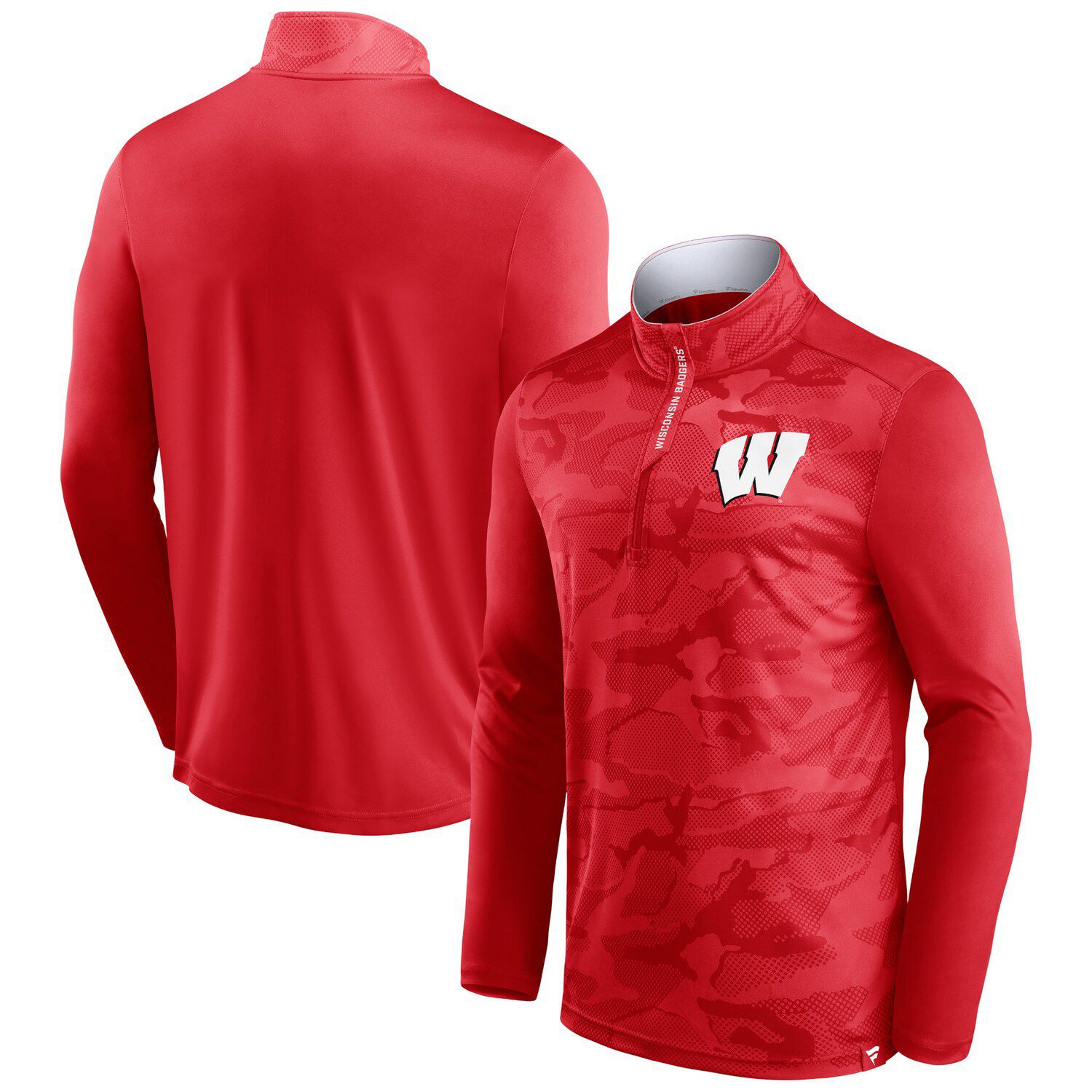 Men's Under Armour Russell Wilson Red Wisconsin Badgers Replica Alumni  Jersey