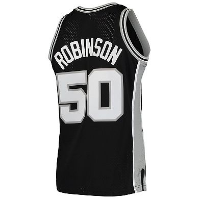 Men's Mitchell & Ness David Robinson Black San Antonio Spurs 1991/92 Hardwood Classics Swingman Jersey