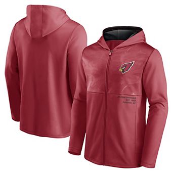 Men's Fanatics Branded Cardinal Arizona Cardinals Defender Full-Zip Hoodie Jacket