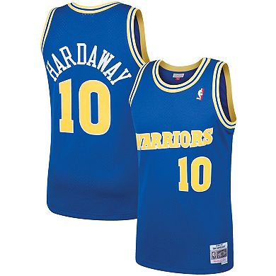 Men's Mitchell & Ness Tim Hardaway Royal Golden State Warriors Hardwood Classics Swingman Jersey
