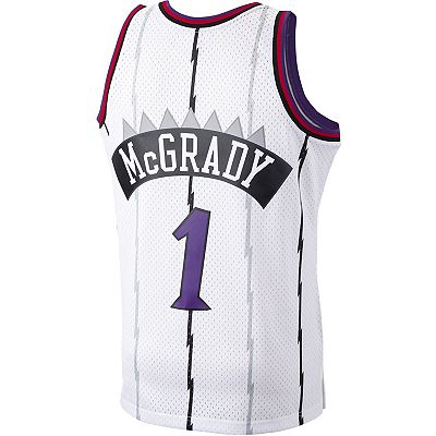 Men's Mitchell & Ness Tracy McGrady White Toronto Raptors 1998-99 Hardwood  Classics Swingman Player Jersey