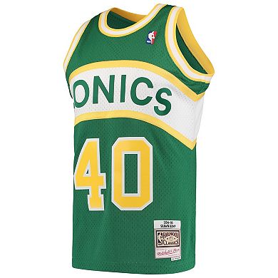 Men's Mitchell & Ness Shawn Kemp Green Seattle SuperSonics Hardwood Classics 1994-95 Swingman Jersey