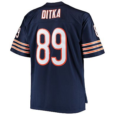 Men's Mitchell & Ness Mike Ditka Navy Chicago Bears Big & Tall 1966 Retired Player Replica Jersey