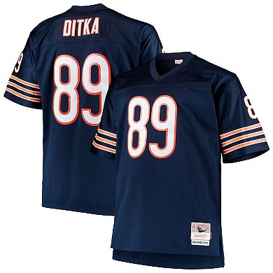 Men's Mitchell & Ness Mike Ditka Navy Chicago Bears Big & Tall 1966 Retired Player Replica Jersey