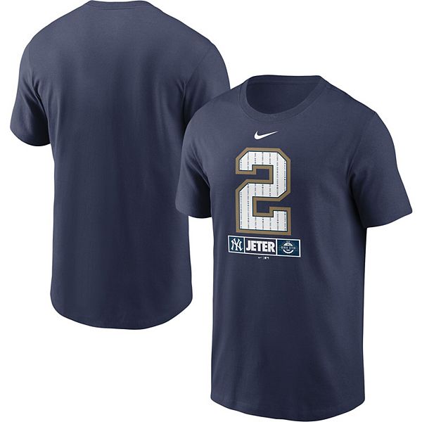 Men's Nike Derek Jeter White New York Yankees 2020 MLB Hall of Fame Inductee T-Shirt
