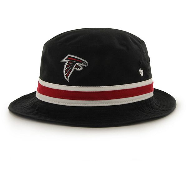 Men's '47 Black Atlanta Falcons Striped Bucket Hat