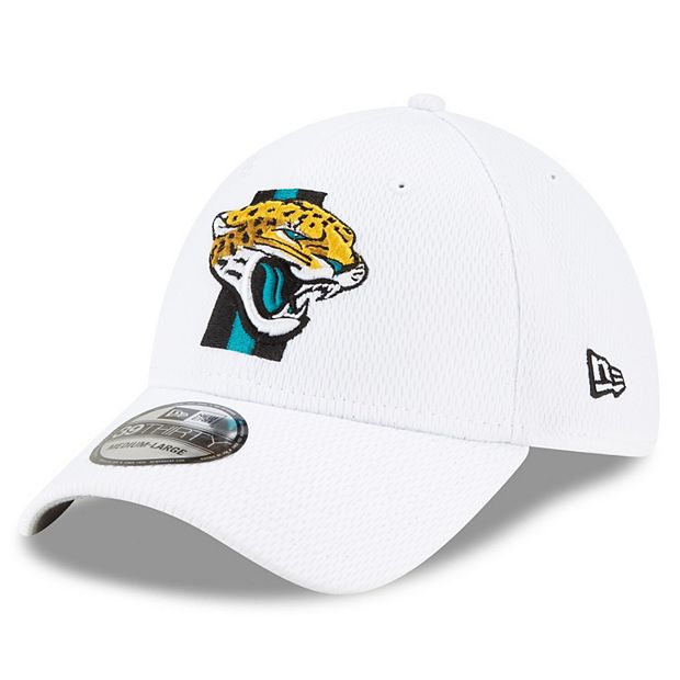 New Era Men's White Jacksonville Jaguars Team Out 39Thirty Flex Hat