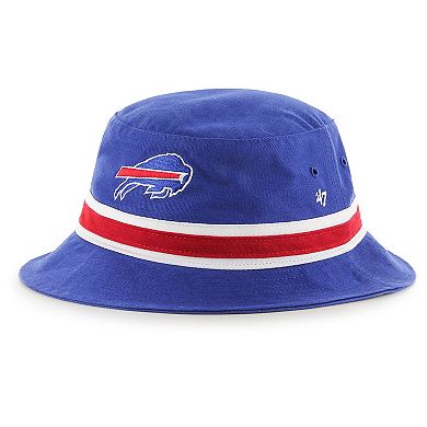 Men's '47 Royal Buffalo Bills Striped Bucket Hat