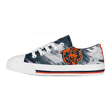 Youth FOCO Chicago Bears Tie-Dye Canvas Sneakers