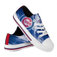 Lids Chicago Cubs FOCO Women's Low Top Canvas Shoes - Cream