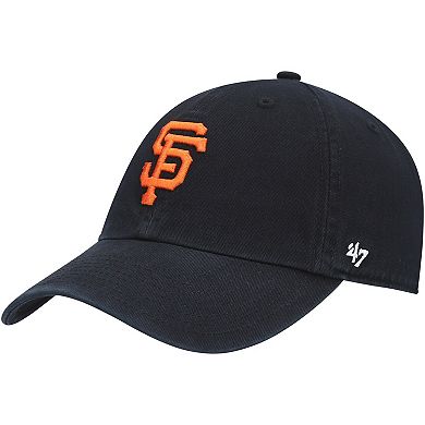 Men's '47 Black San Francisco Giants Heritage Clean Up Adjustable Hat