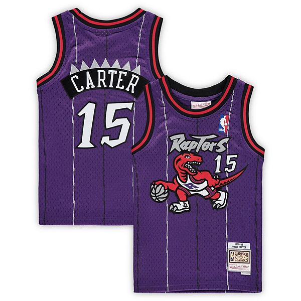 Preschool Mitchell & Ness Vince Carter Purple Toronto Raptors 19981999