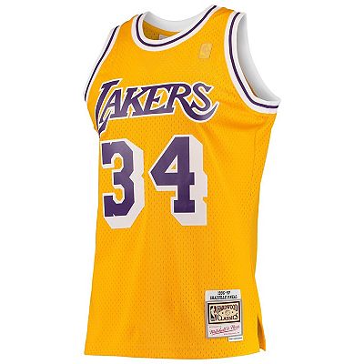 Mens Adidas Hardwood Classic Shaquille oneal Los angeles newest Lakers jersey NWOT