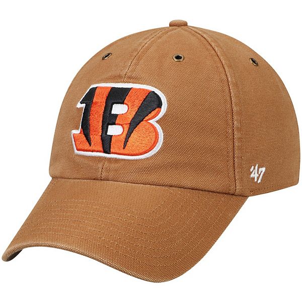 Men's Carhartt x '47 Brown Cincinnati Bengals Clean-Up Adjustable Hat