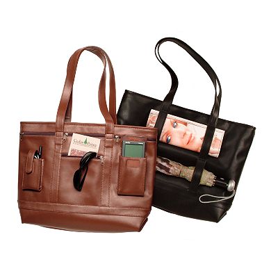 Royce Leather Pockets & Loops Business Shoulder Bag