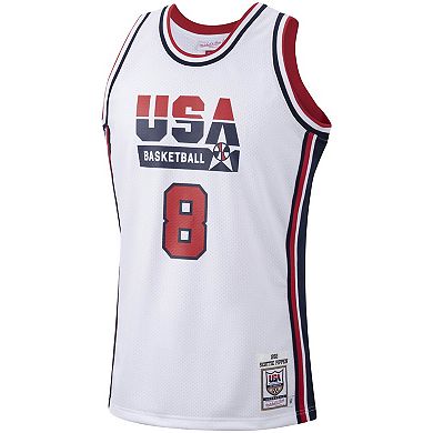 Men's Mitchell & Ness Scottie Pippen White USA Basketball Authentic 1992 Jersey