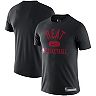 Men's Nike Black Miami Heat On-Court Practice Legend Performance T-Shirt