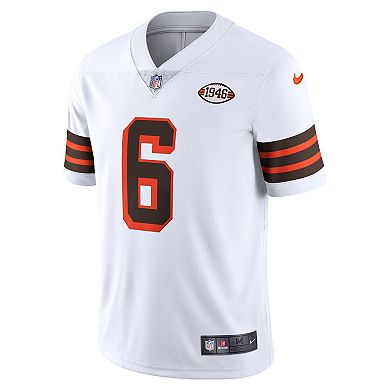 Men's Nike Baker Mayfield White Cleveland Browns 1946 Collection ...