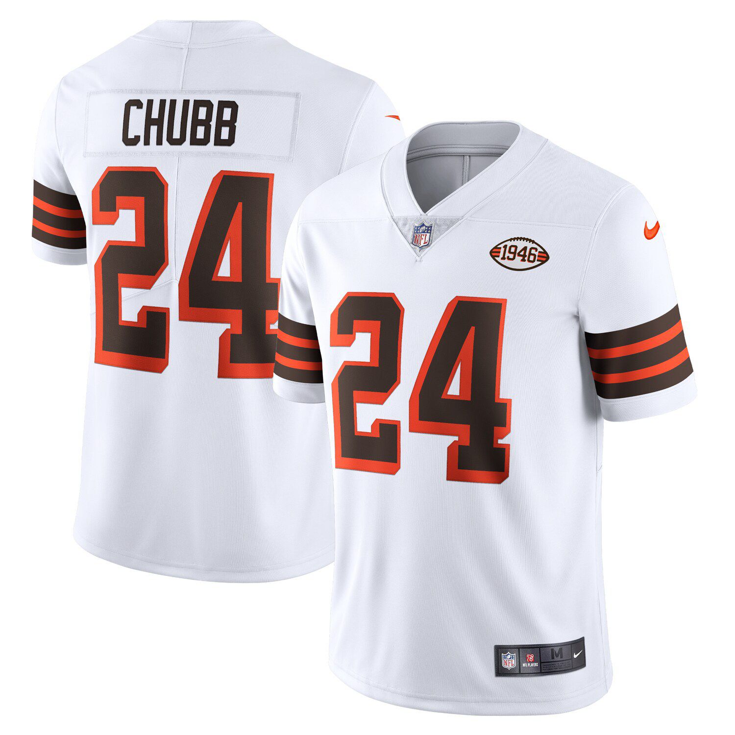 Nike Youth Nick Chubb Orange Cleveland Browns Inverted Team Game Jersey