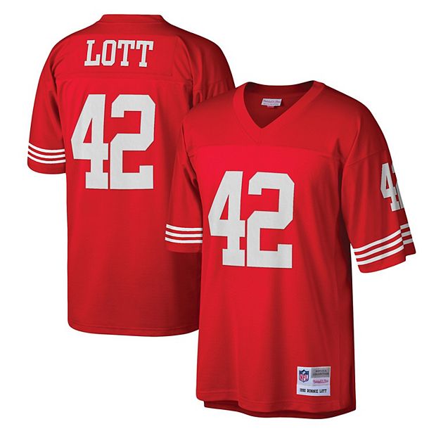 Men's Mitchell & Ness Ronnie Lott Scarlet San Francisco 49ers Legacy  Replica Jersey