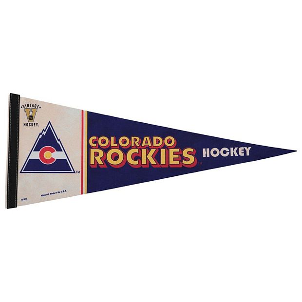 Vintage NHL Colorado Rockies Pennant