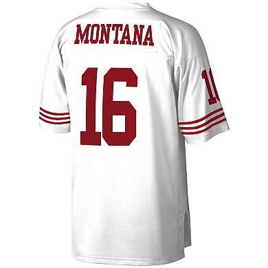 Men's Mitchell & Ness Joe Montana White San Francisco 49ers Legacy Replica Jersey