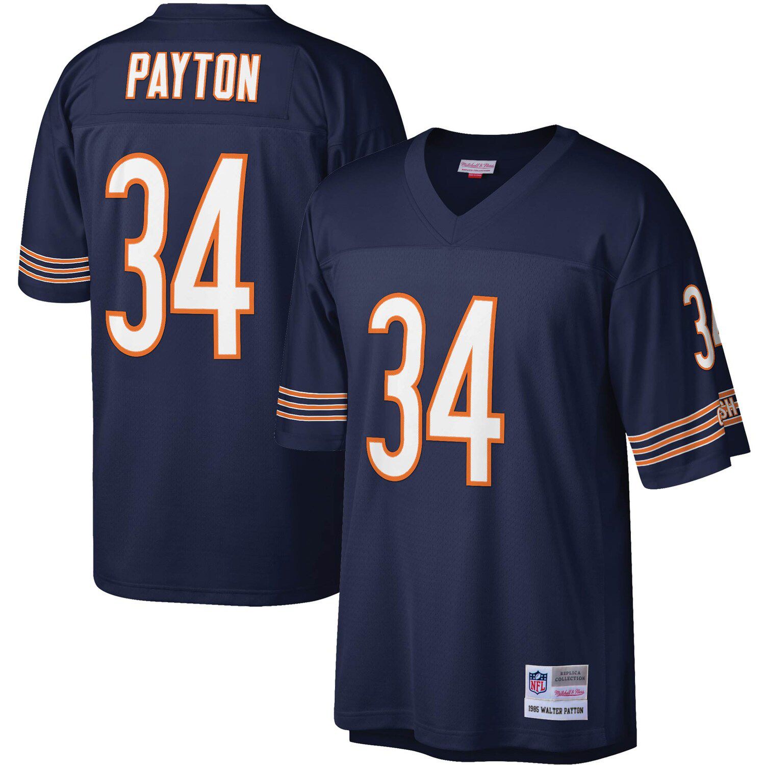 Toddler Mitchell & Ness Walter Payton Navy Chicago Bears 1985 Retired Legacy Jersey Size: 2T