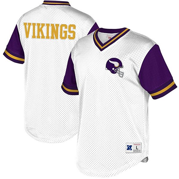 Men's Cutter & Buck White Minnesota Vikings Prospect Textured