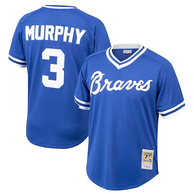 Youth Mitchell & Ness Dale Murphy Royal Atlanta Braves Cooperstown  Collection Mesh Batting Practice Jersey