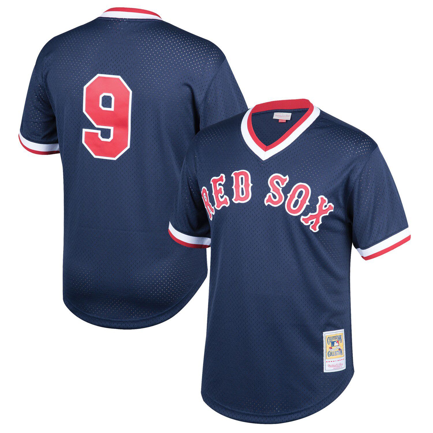 Men's Mitchell & Ness Wade Boggs Navy Boston Red Sox Big & Tall Cooperstown  Collection Mesh Batting Practice Jersey