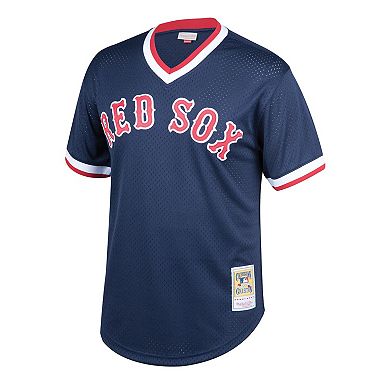 Youth Mitchell & Ness Ted Williams Navy Boston Red Sox Cooperstown Collection Mesh Batting Practice Jersey