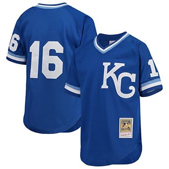 Youth Mitchell & Ness Bo Jackson Royal Kansas City Royals Cooperstown Collection Mesh Batting Practice Jersey
