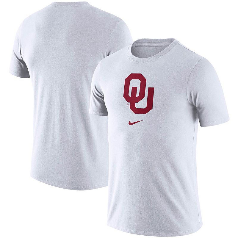 17692760 Mens Nike White Oklahoma Sooners Essential Logo T- sku 17692760