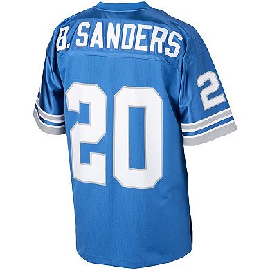 Men's Mitchell & Ness Barry Sanders Blue Detroit Lions 1993 Authentic Throwback Retired Player Jersey