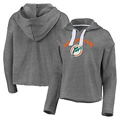 Men's Fanatics Branded Aqua Miami Dolphins Trench Battle Pullover Hoodie