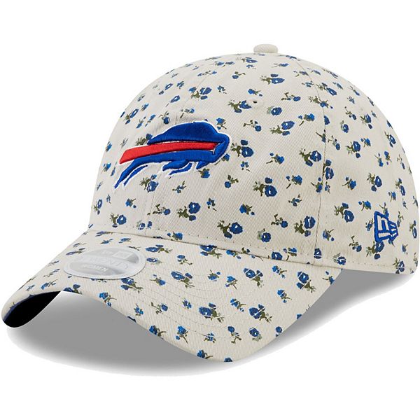 Buffalo Bills New Era Women's Bloom 9TWENTY Adjustable Hat - Cream