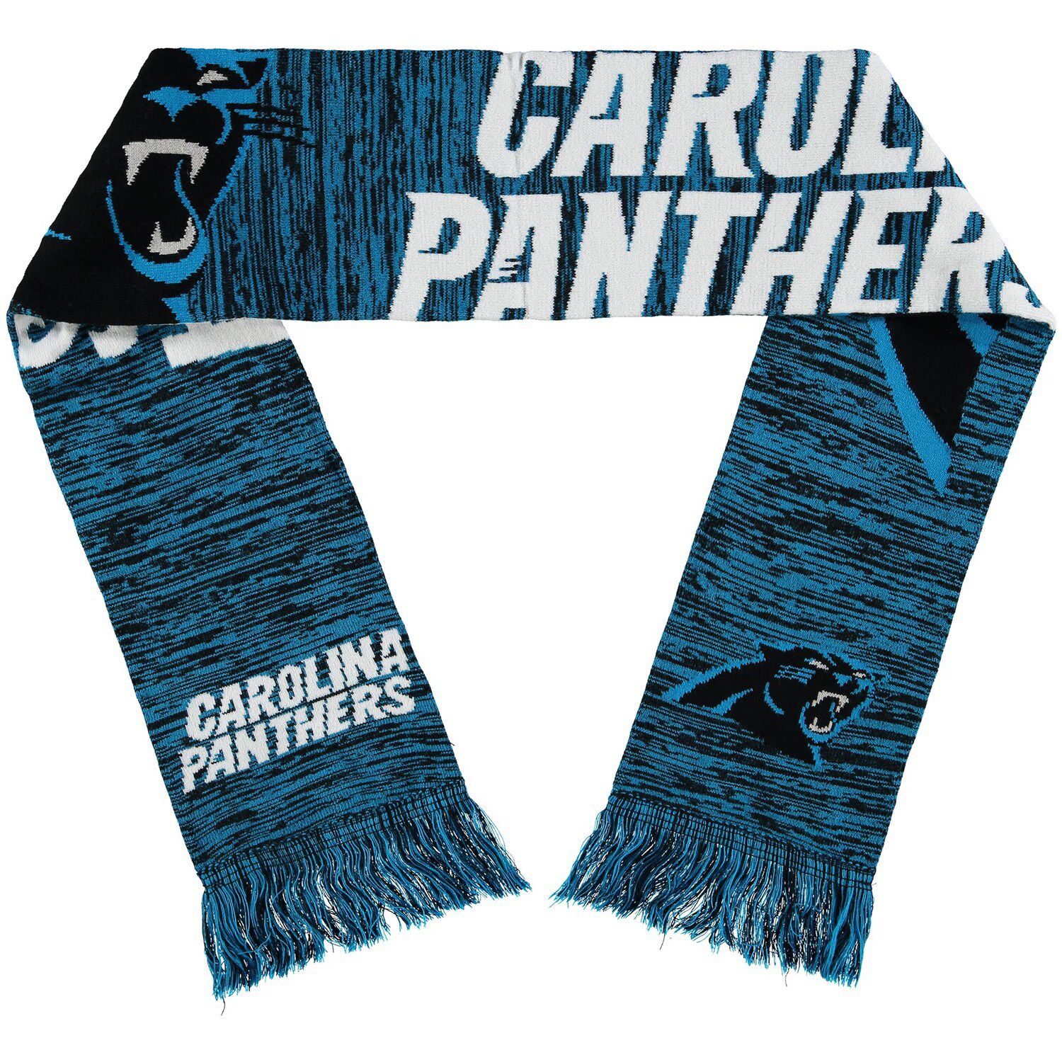 Carolina Panthers WEAR by Erin Andrews Women's Double Jacquard Cuffed Knit  Hat with Pom and Gloves Set - Black